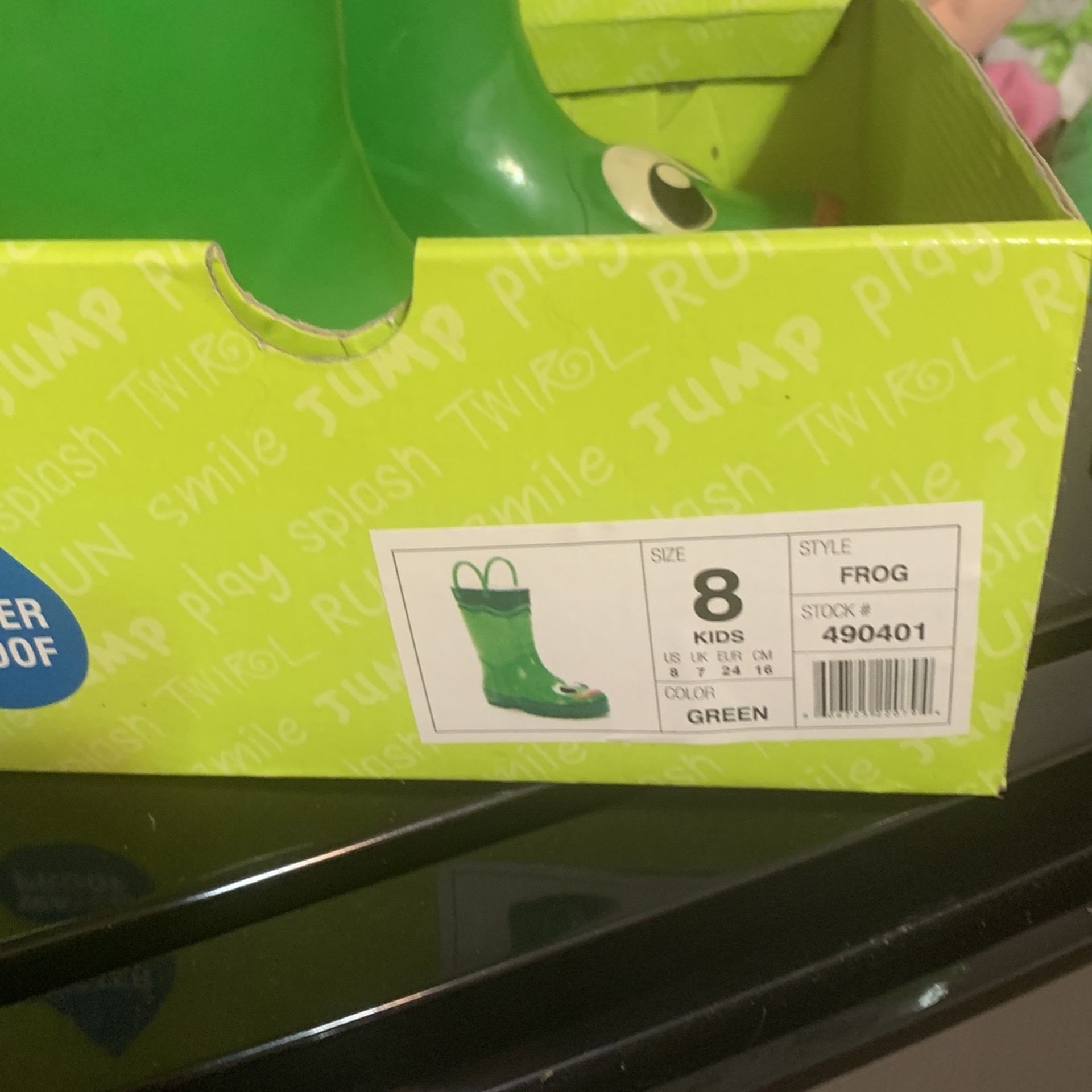 Kids Rain Boots Size 8