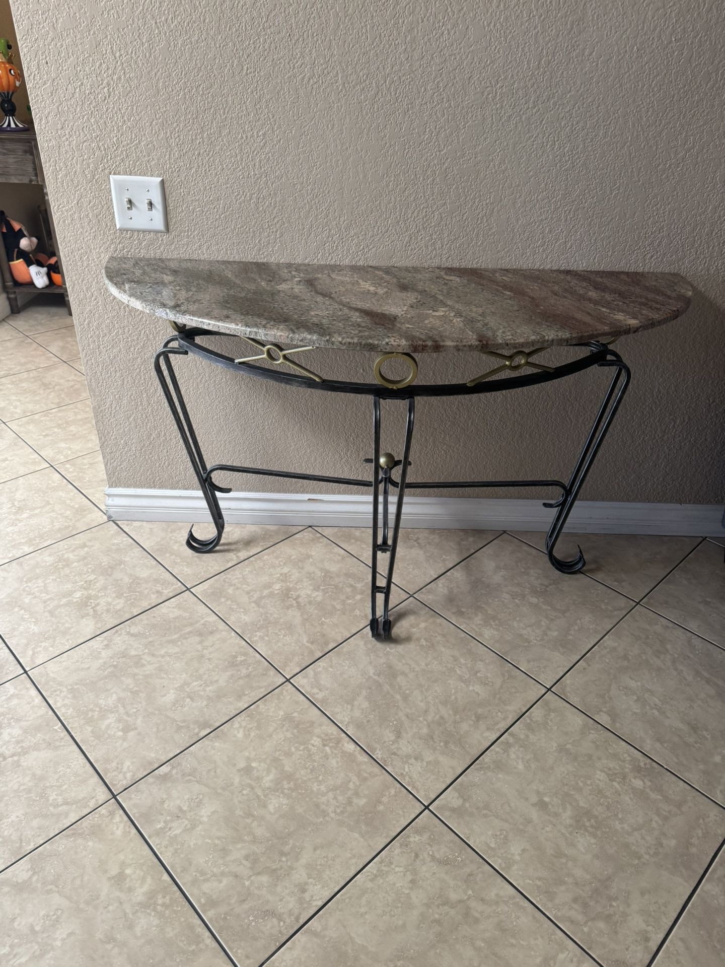 MARBLE TOP TABLE