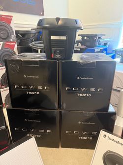 Rockford Fosgate Power T1D210 and T1D212 Subwoofers