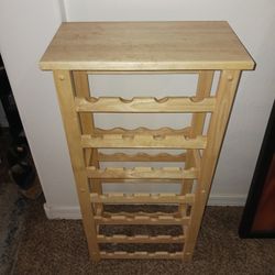 Like new wine holder holds 28 bottles sturdy must pick up Broadway and apache $50 paid $68+ at home depot 