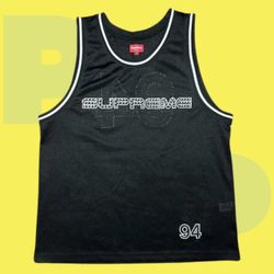 Supreme Rhinestone Basketball Jersey (Large)