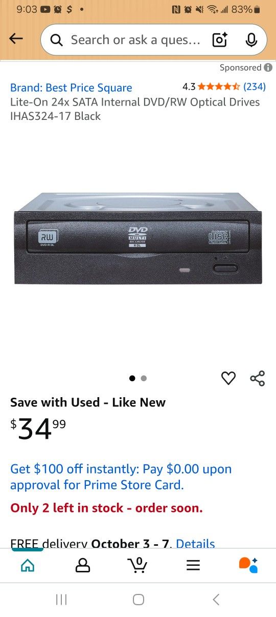 LITEON DVD/CD Writer