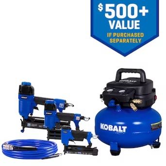 Kobalt Air Compressor Kit New