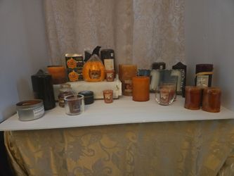 Fall Halloween candles