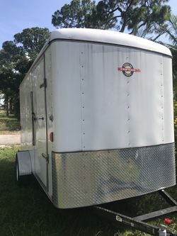 Used once 7x12 NEW CONDITION Enclosed Trailer