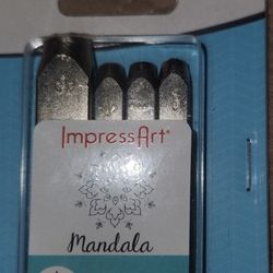 New! Impress Mandala Metal Stamp Set ForJewelry making Art Supplies