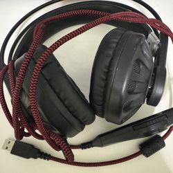 Gaming USB Black Headset 