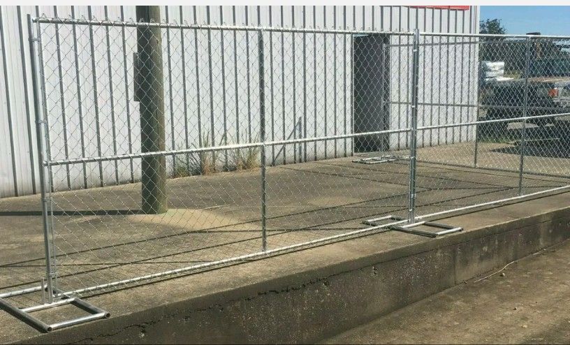 Temporary Chain Link Fence Panels Used