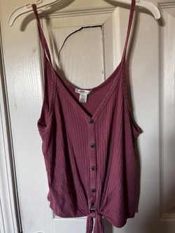 Pink Knitted Tank Top 
