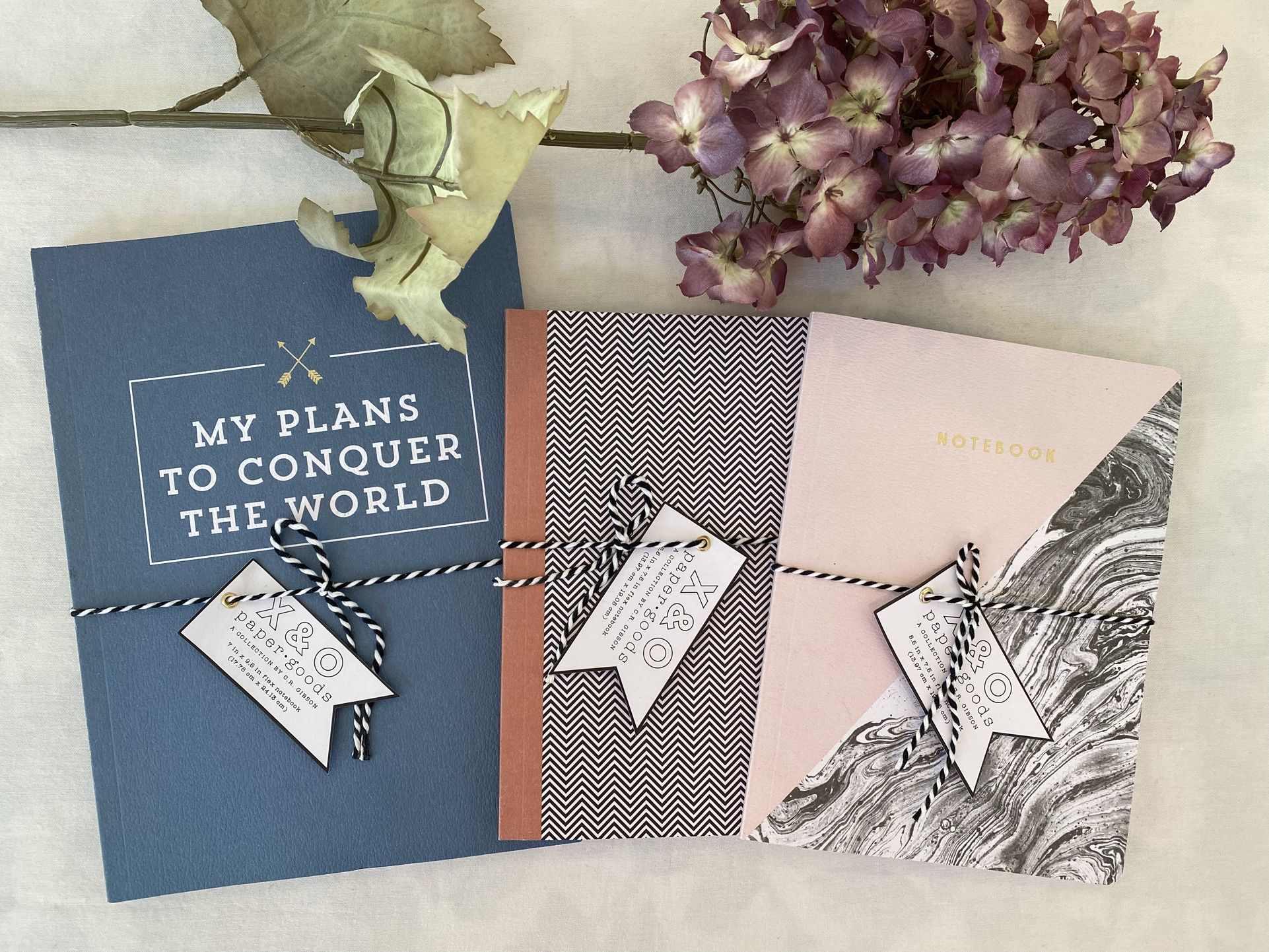 Set of 3 Journals/Notebooks