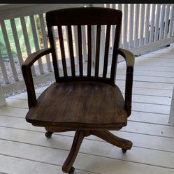 Antique Old Wooden Chair 1943
