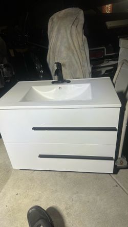 Sink & cabinet & faucet