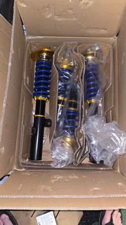Coilover Suspension Kit Blue and Gold 2008 Scion Tc