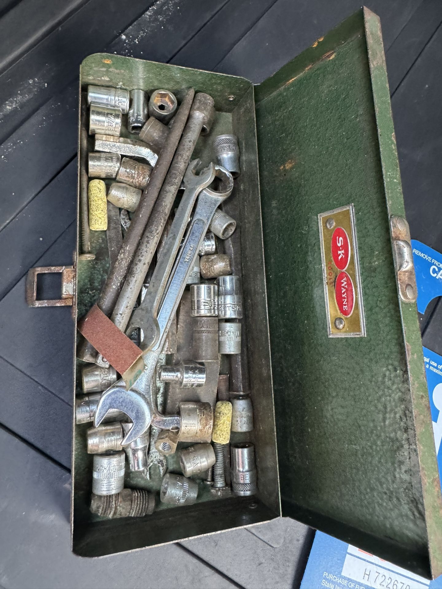 Tools And Small Metal Box