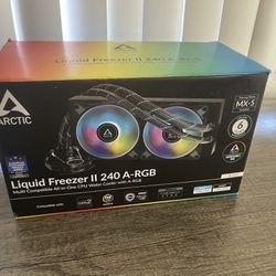 ARCTIC Liquid Freezer II 240 A-RGB - Multi-Compatible CPU AIO Water Cooler with A-RGB, Compatible with Intel & AMD, PWM-Controlled Pump, CPU Cooler, A