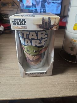 Grogu 16oz glass