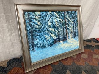 “Winter Woods” Original Oil Paining by Norm Comp
