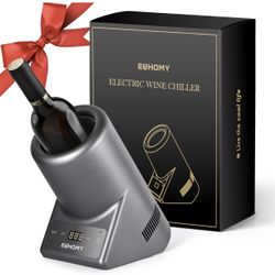 Wine Chiller Electric, Portable Wine Bottle Chiller for 750ml Wine & Champagne