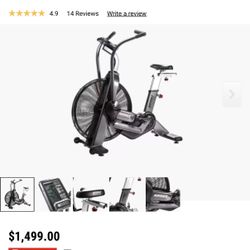 Assault Fitness Air bike Elite, Rogue, Gym Mat 