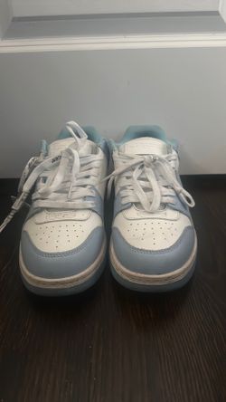 Light blue off white out of offices size 8