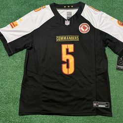 Washington Commanders Jayden Daniel’s Black Jersey