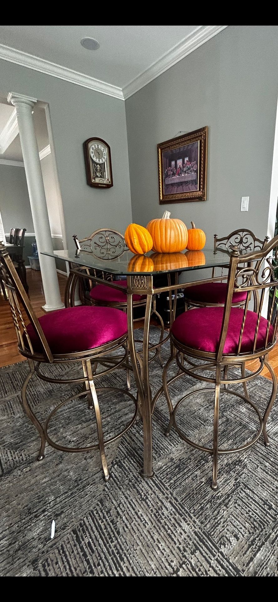 Glass Table w/ 4 Chairs