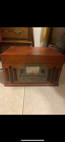 Victrola Hawthorne Wooden Music Center