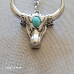 Bull Head Keychain 