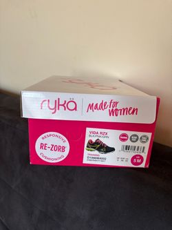Ryka Vida RZX Shoes Womens Size 5 M Black Pink Mesh Running Sneakers Athletic