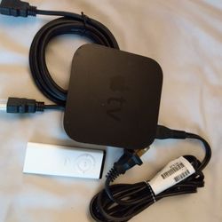 APPLE TV 2dr GEN STREAMING MEDIA PLAYER 8GB W/CONTROL HDMI CABLE