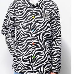 SALEM 7 MEN'S WINDBREAKER JACKET SIZE LARGE 