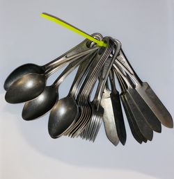 Vintage US Army Mess Kit Utensils Silverware Utica Ucco Forks Spoons