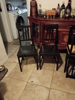 4 Black Chairs