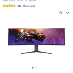 LG - UltraGear 45" Curved QHD 200Hz 1-ms FreeSync Premium Gaming Monitor