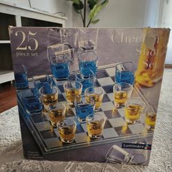 25 Piece Set Checker Shot Set