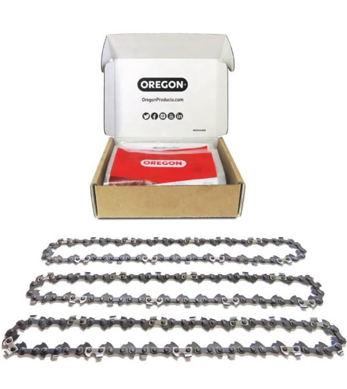 Oregon S56x3 3-Pack AdvanceCut Chainsaw Chains for 16-Inch Bar -56 Drive Links – Low-Kickback,