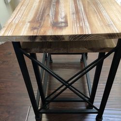 Rustic Nesting Tables Metal And Wood
