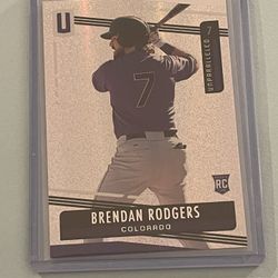 2019 Panini Unparalleled #15 Brendan Rodgers RC Rookie Rockies