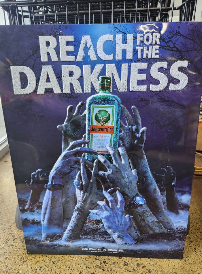 Jagermeister ""Reach For The Darkness" 18x24 TIN Sign!