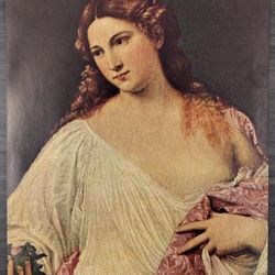 TITIAN Italian, Flora Original Vintage Fine Art Print 1930’s Printed Antique USA Collectible Italian Renaissance