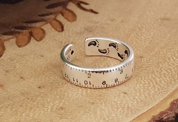 Sterling silver adjustable ring