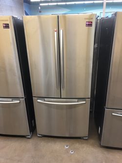 Apartment size French door Stainless Steel Refregirator