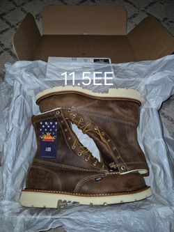 THOROGOOD 💯 LEATHER 8"MOC STEEL TOE LACE UP BOOTS