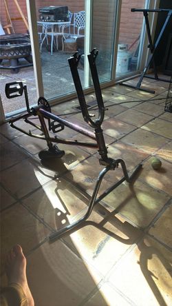 BMX Bike Frame with Fork and Cranks