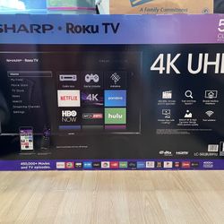 50” SHARP *ROKU* 4K* ULTRA HD TV