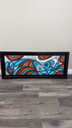Large Modern Abstract Framed Wall Art from Tonalá, Mexico
