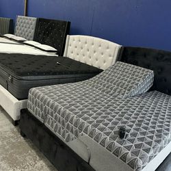Adjustable Base + Mattress Queen & King Sets