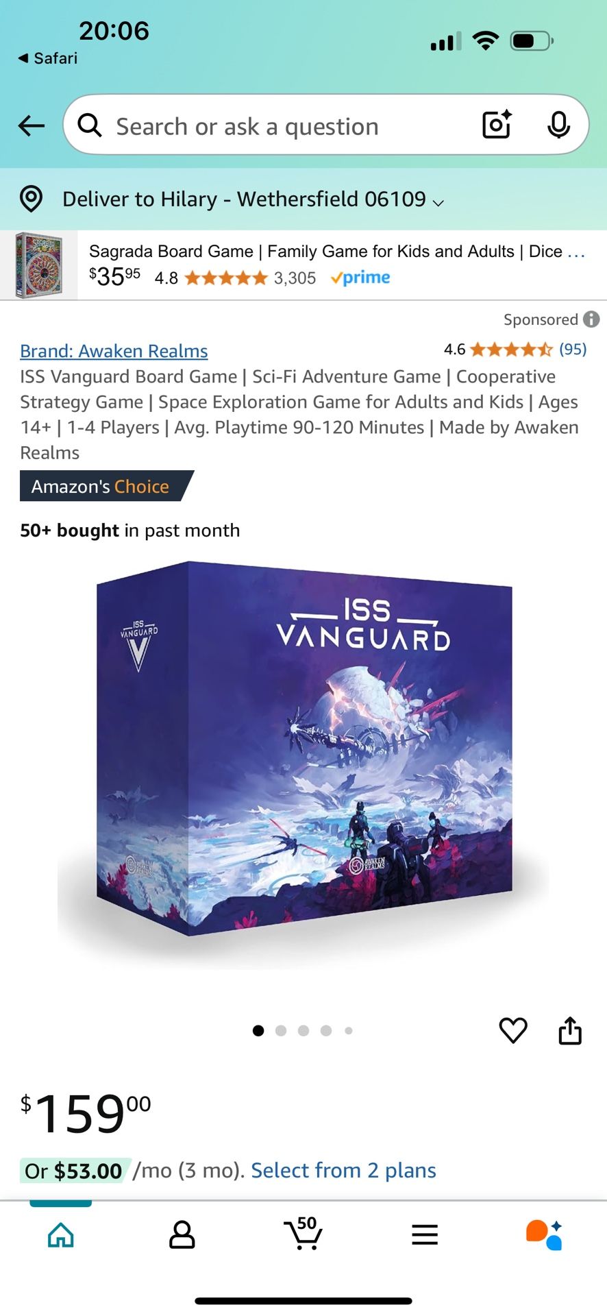 ISS VANGUARD BOARD GAME