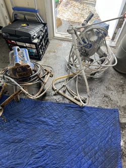 Two commercial paint sprays