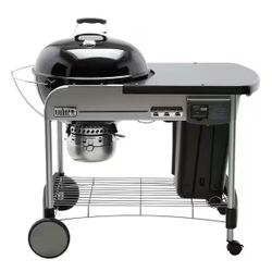 Weber Performer Deluxe 22 in. Charcoal Grill in Black with Built-In Thermometer and Digital Timer